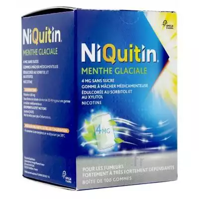 Niquitin 4 Mg Gom à Mâcher Médic Menthe Glaciale Sans Sucre Plq Pvc/pvdc/alu/100 à Bordeaux